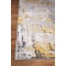 World Rug Gallery Distressed Abstract Yellow/Gray/Ivory Runner Rug 2'x7' Runner 2085YELLOW2X7 - alternate 6